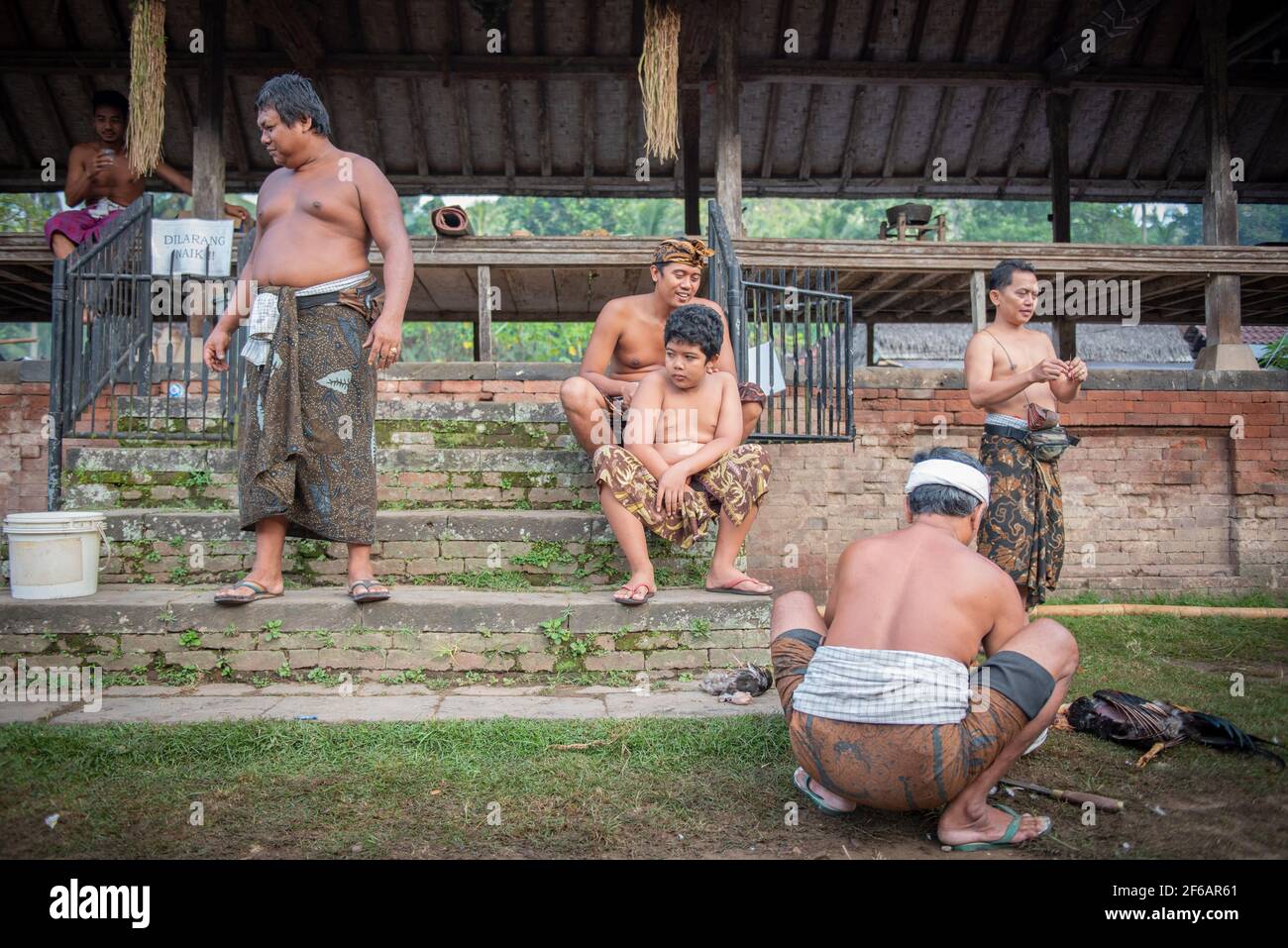 Tenganan, Bali / Indonesien - Mai 25 2016 : Atmosphäre der Harmonie im Dorf tenganan bali Stockfoto