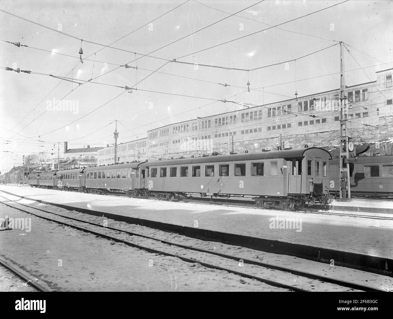 Stockholm - Råslagen Eisenbahnen, SRJ CO 91 und SRJ CO 93 wurden nach dem  Wiederaufbau in Arlöv 1948-12-15 ausgeliefert. Die Wagen SRJ CO 90, SRJ CO  92 und SRJ CO 94 wurden