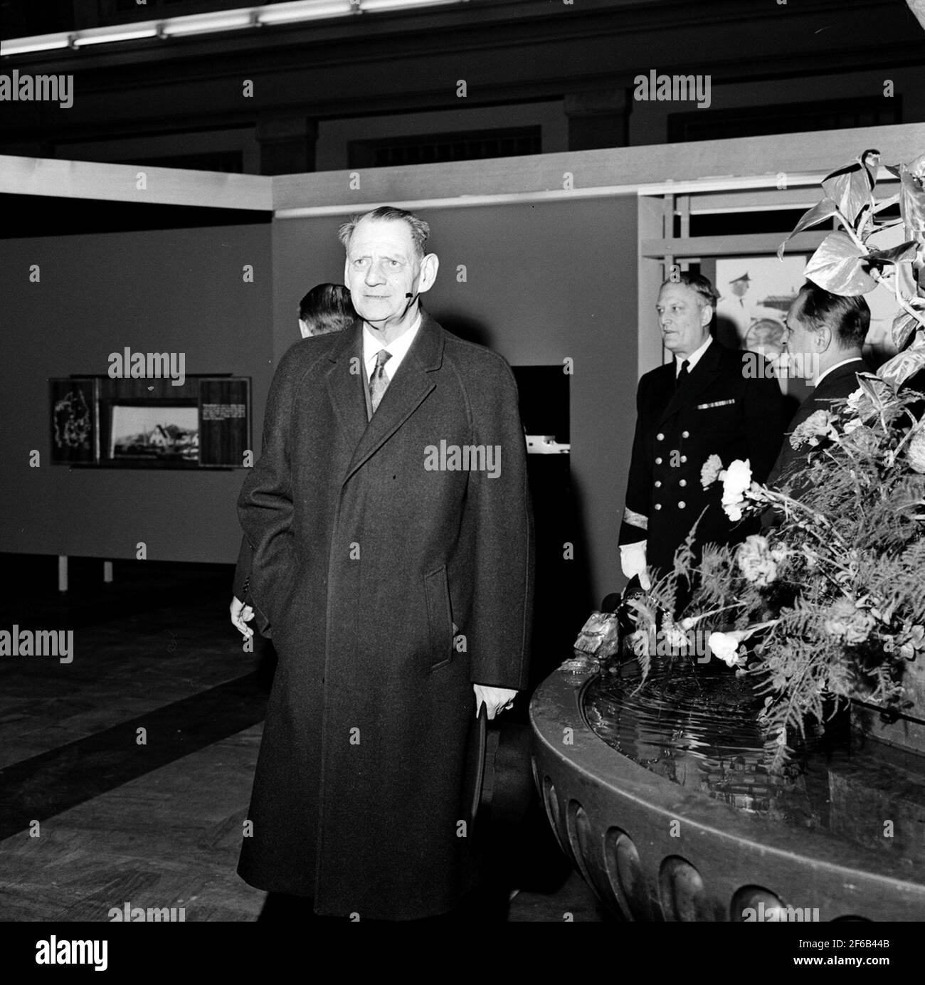 Frederik IX. Von Dänemark, Generaldirektor Erik Upmark Stockfoto