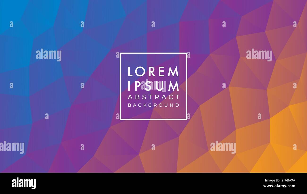 Vektor-Illustration mit dunklem mehrfarbigem Low-Poly-Muster. Abstrakte geometrische Hintergrund Design-Vorlage. Blau lila braun beige Farbverlauf. Stock Vektor