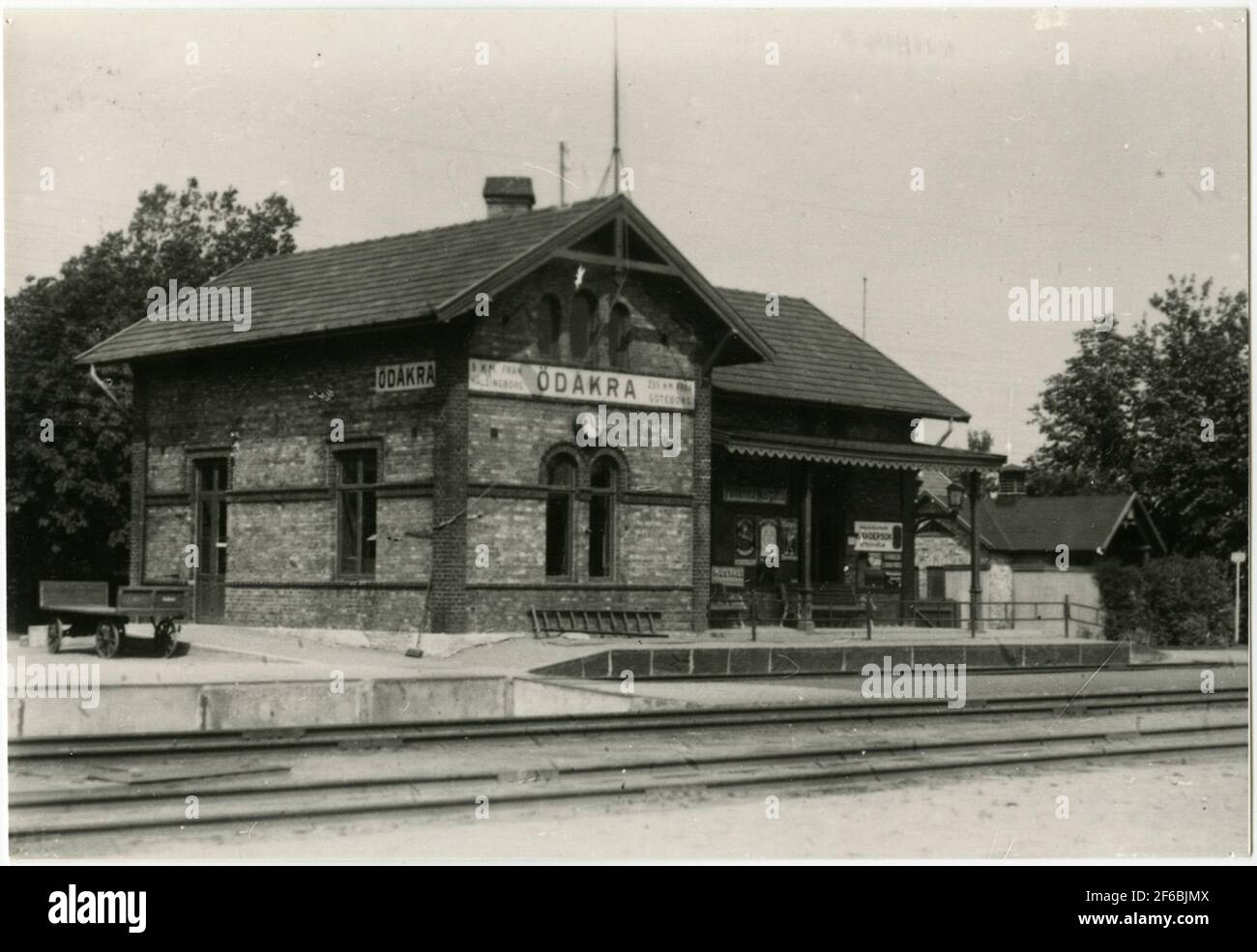 Bahnhof Ödåkra. Stockfoto