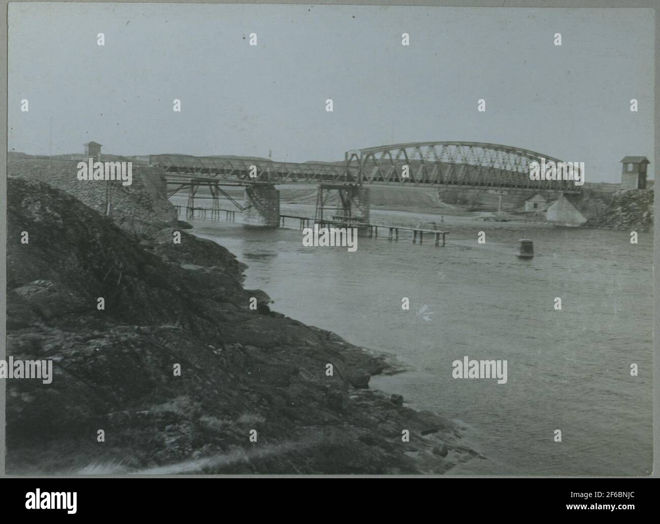 Brücke über den Fluss Nordre. Stockfoto