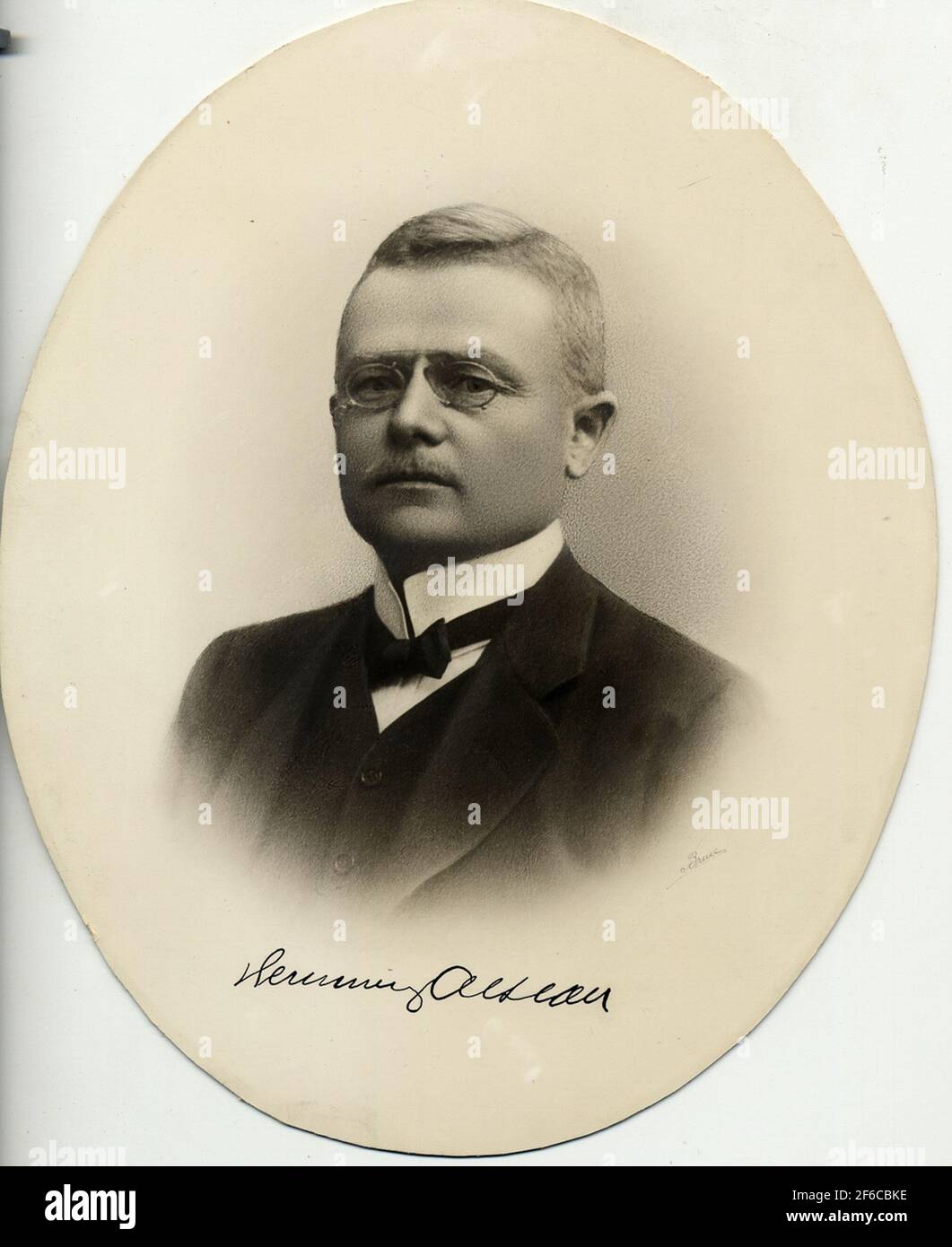 Hemming Olsson Geboren 3/10 1867 Belex Direktor 1/10 08 II DIST GÖTEBORG Stockfoto