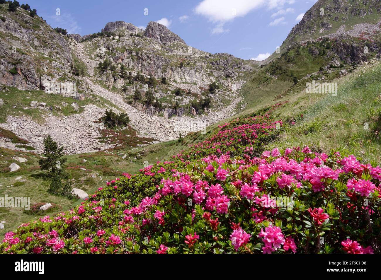 Ariège Berglandschaften (Pyrenäen, Frankreich) Stockfoto