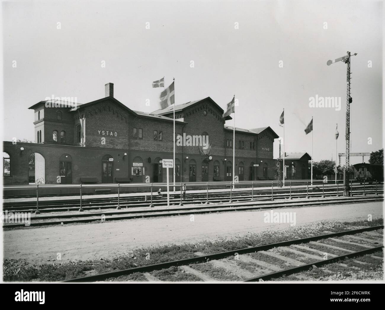Ystad Station. Stockfoto