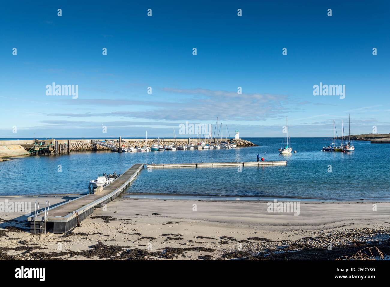 Strand der Hoedic Insel, Frankreich Stockfoto