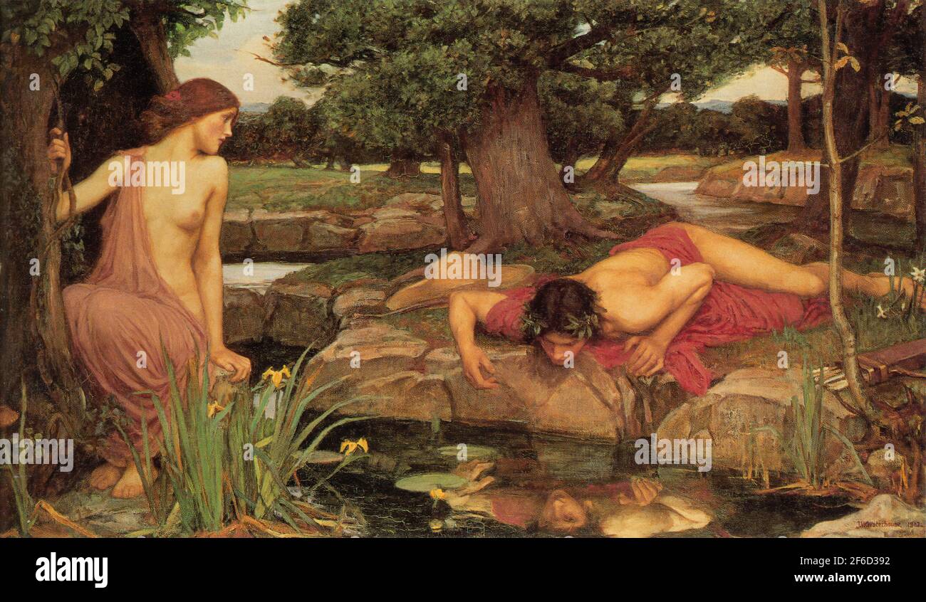 John William Waterhouse - Echo Narcissus 1903 Stockfoto