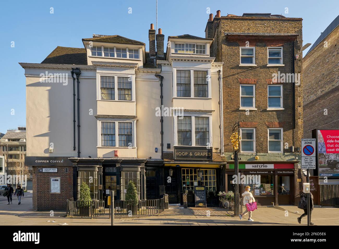 hoop and Grapes Pub whitechapel Stockfoto