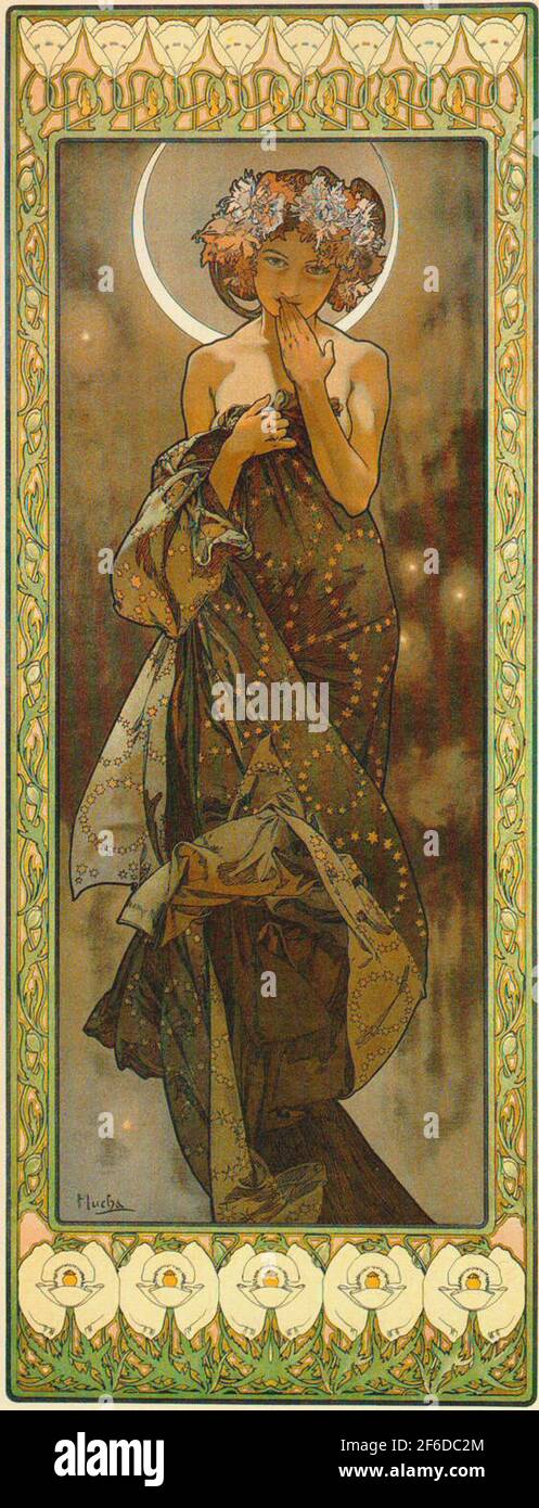 Vintage Art Nouveau Artwork Stockfoto