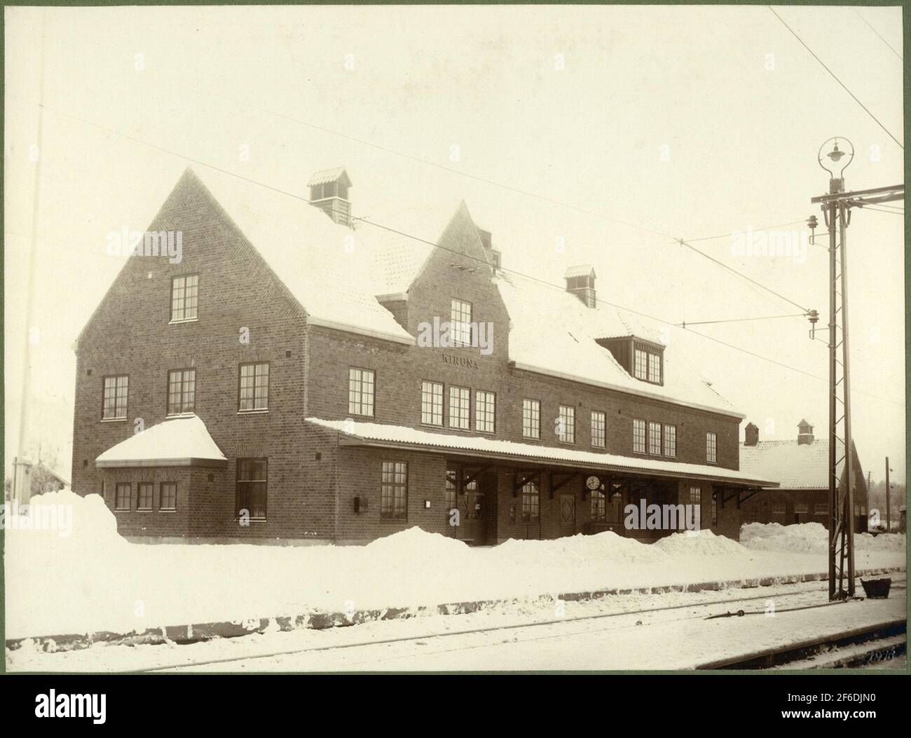 Haltestelle Kiruna. Stockfoto