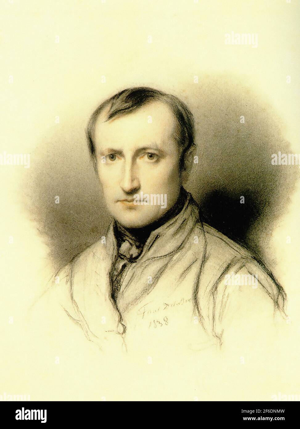 Paul Delaroche - Selbstporträt 1838 Stockfoto