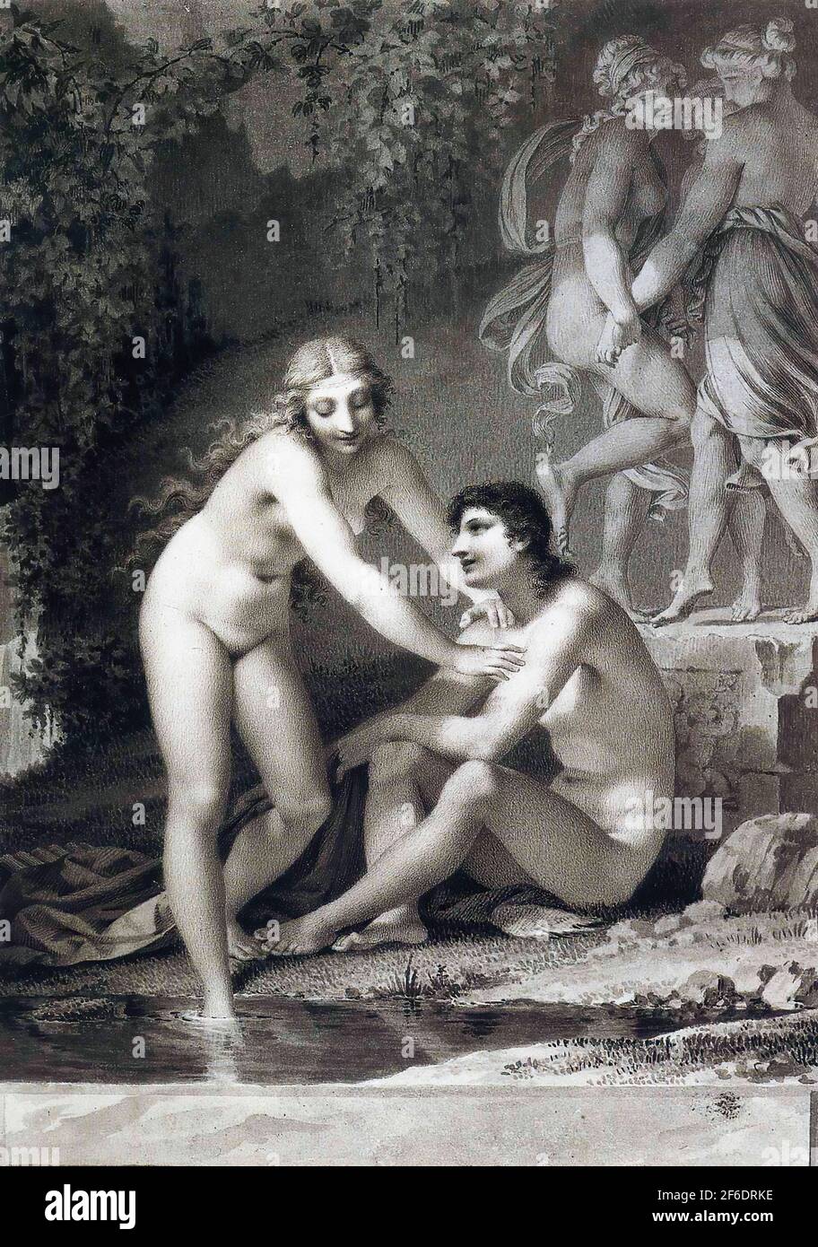 Pierre-Paul Prud'Hon - Daphnis Chloe 1802 Stockfoto