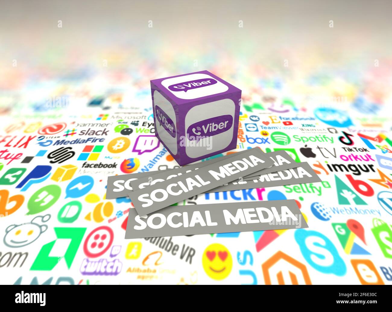 Viber, Social Media Stockfoto Stockfoto