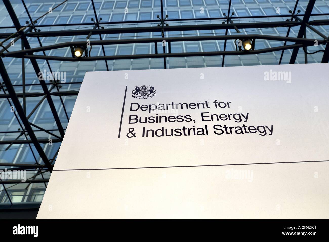 London, England, Großbritannien. Regierungsministerium für Wirtschaft, Energie und Industriestrategie an der Victoria Street 1, Westminster. Stockfoto