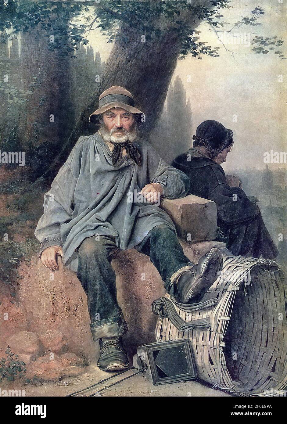 Vasily Perov - Pariser Rag Picker 1864 Stockfoto