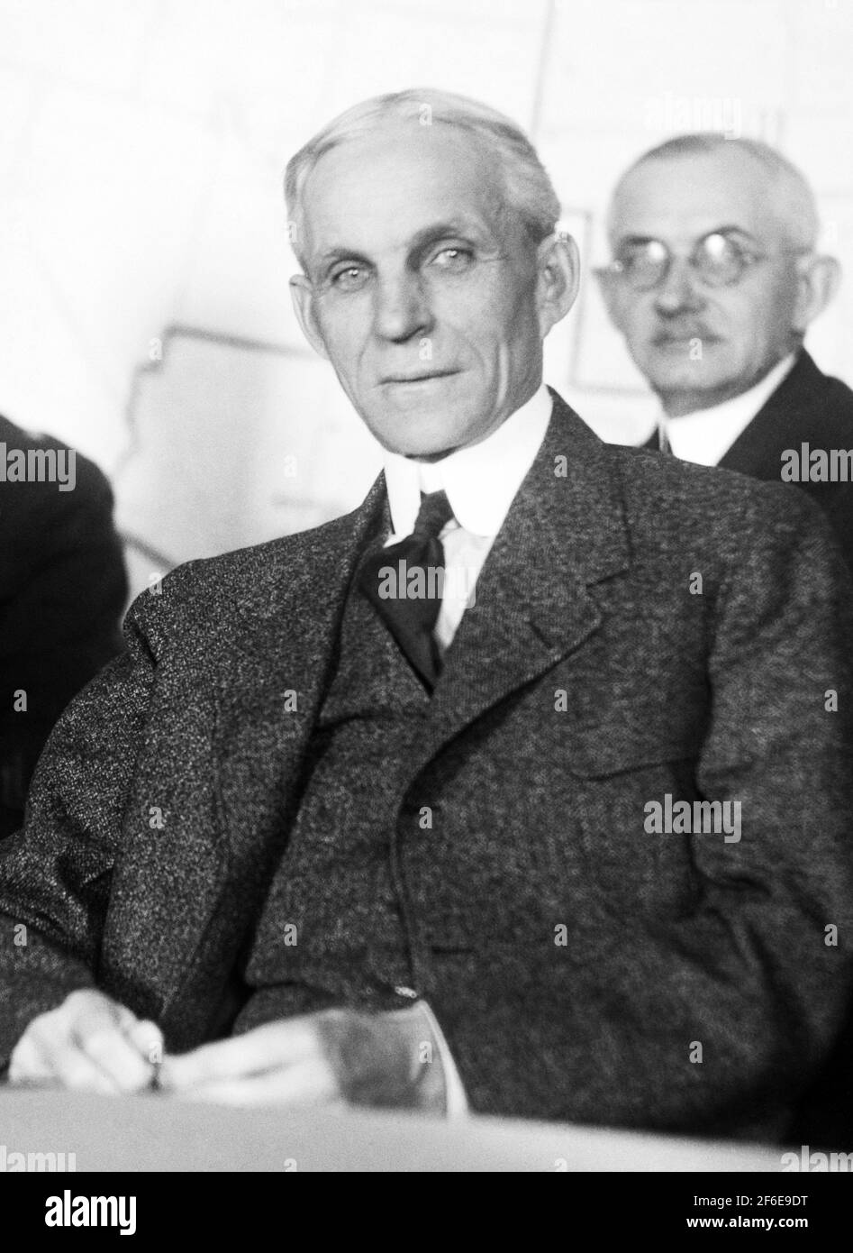 Vintage-Foto des amerikanischen Industriellen und Geschäftsmagnaten Henry Ford (1863 – 1947) – Gründer der Ford Motor Company. Foto von Harris & Ewing, aufgenommen 1922. Stockfoto