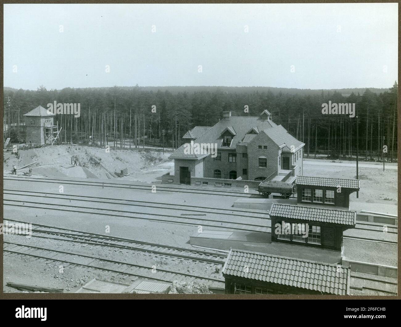 Södertälje Südbahnhof Stockfoto