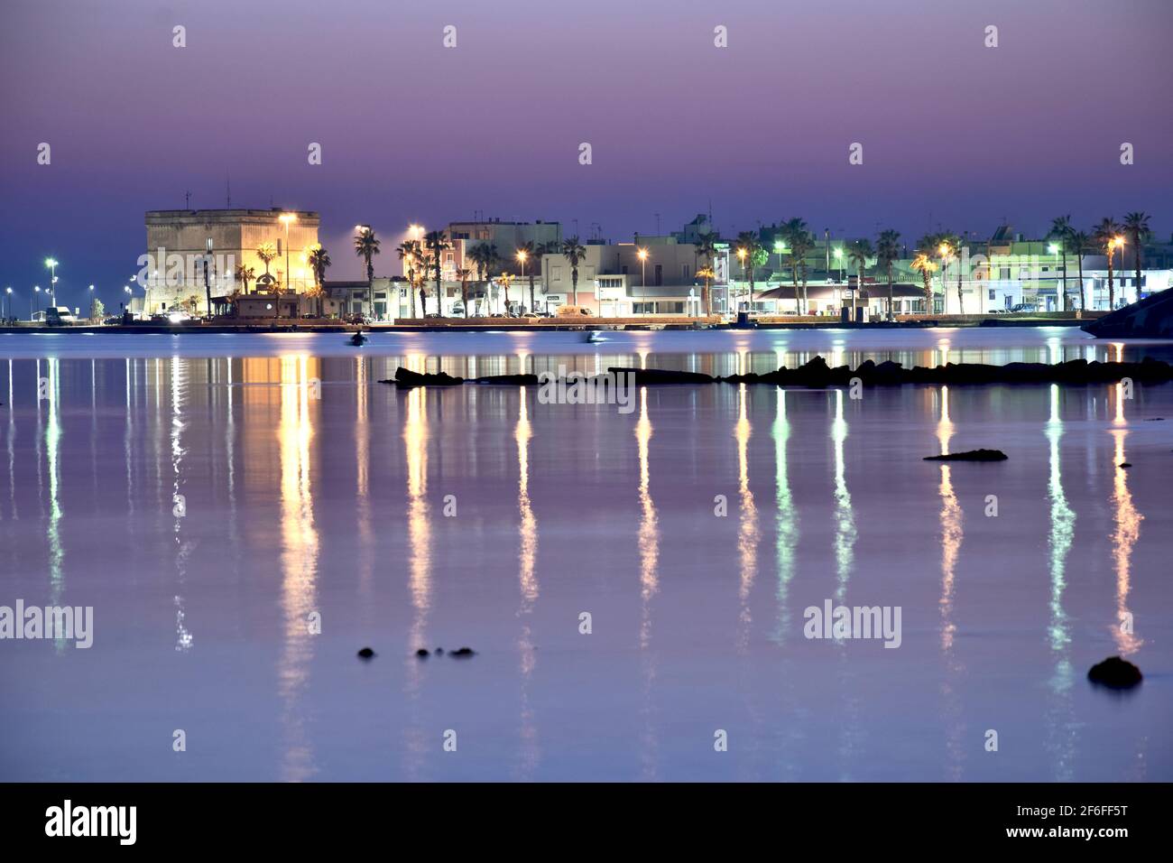 Szenerie in der Dämmerung Stockfoto