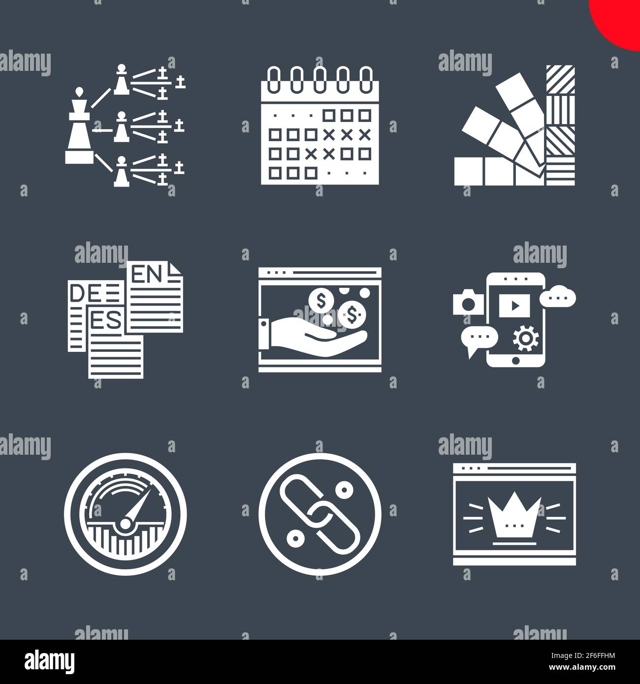 Seo und Web opimization Stock Vektor