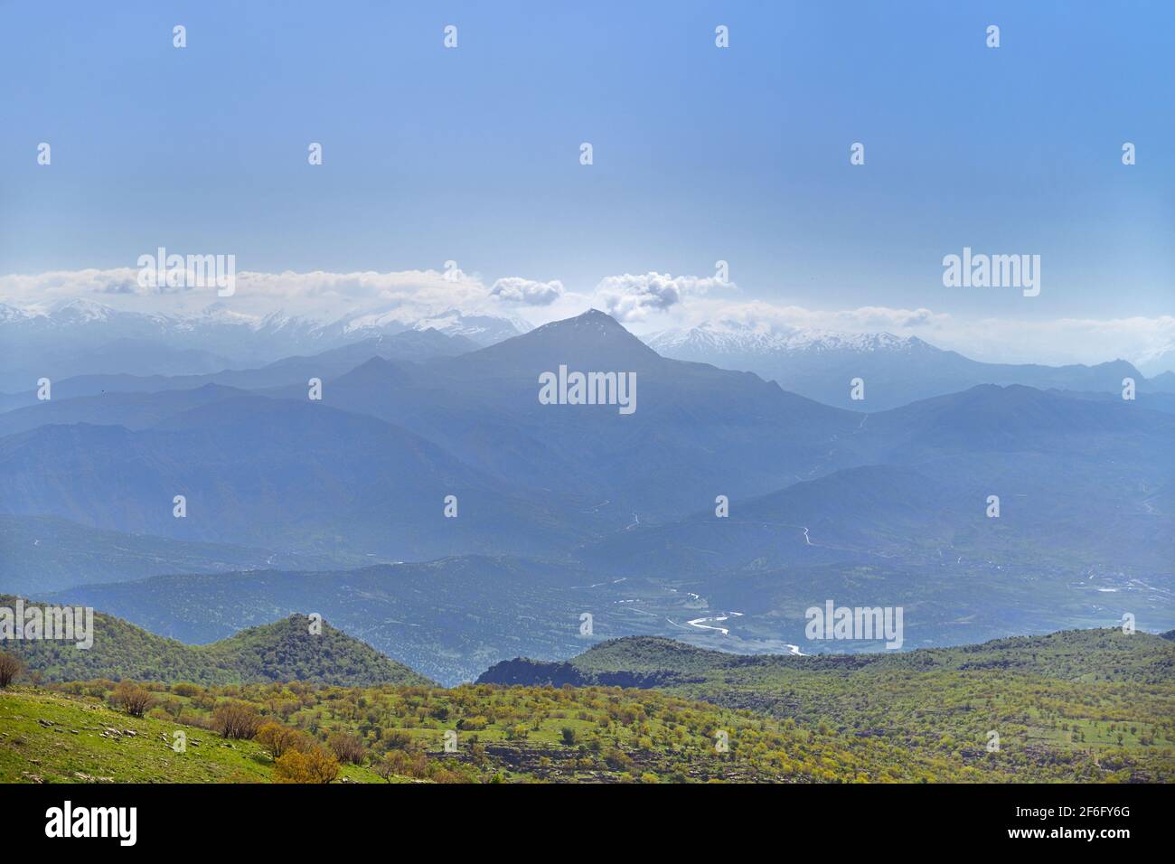 Hasan Bag Mountain in der Region Kurdistan, Irak Stockfoto