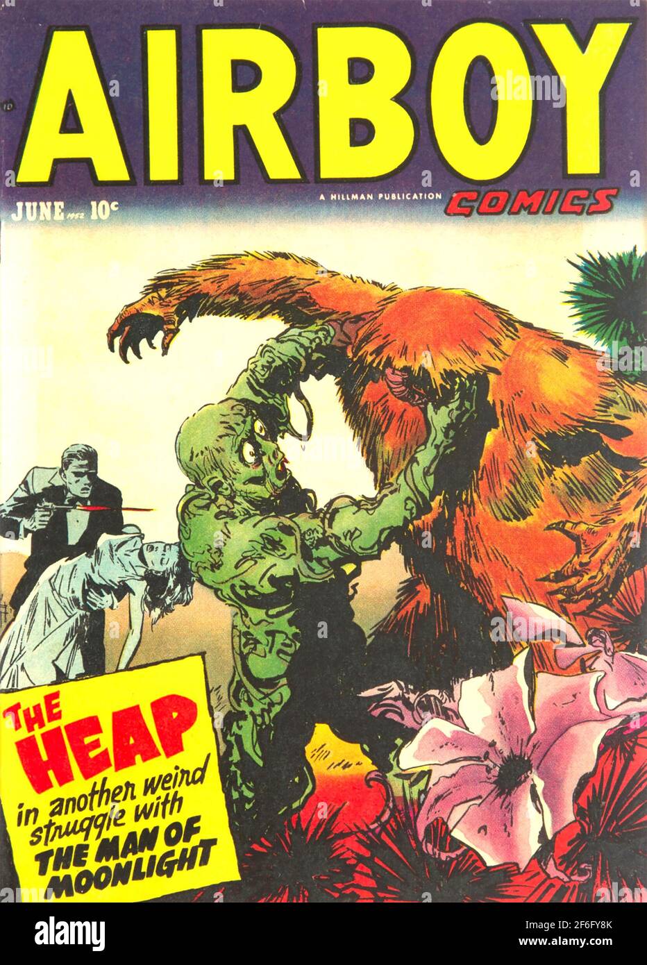 AIRBOY Juni 1952 Ausgabe der amerikanischen Comic-Serie veröffentlicht Von Hillman Periodicals Stockfoto