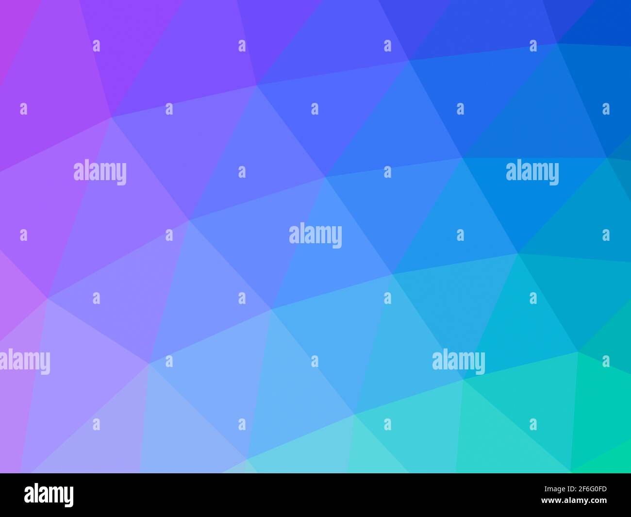 Abstrakter digitaler Grafikhintergrund mit dreieckigem, farbigem Verlaufsgitter, 3d-Rendering-Illustration Stockfoto