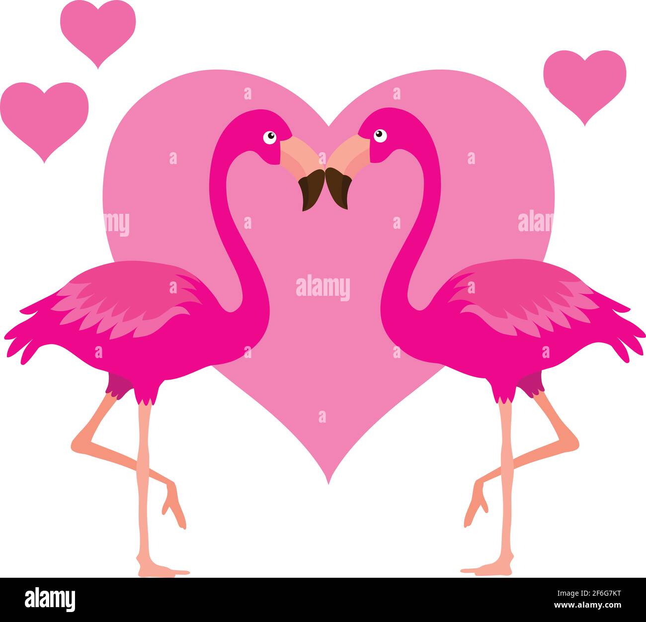 Flamingo Heart Stockfotos Und Bilder Kaufen Alamy
