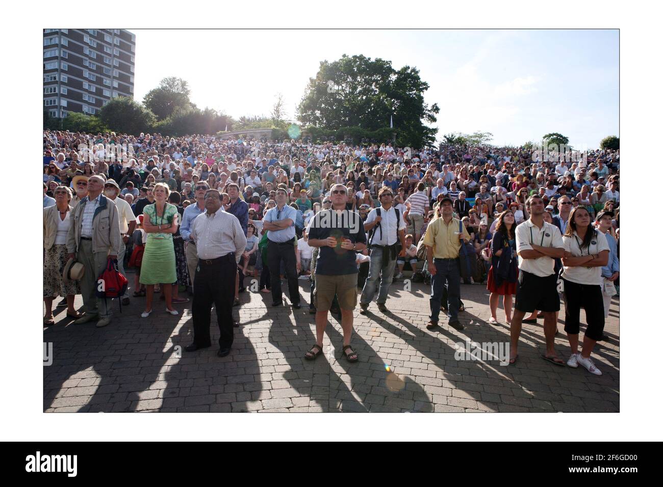 Murray Mound während Andy Murray auf dem Center-Gerichtfoto spielt David Sandison The Independent Stockfoto