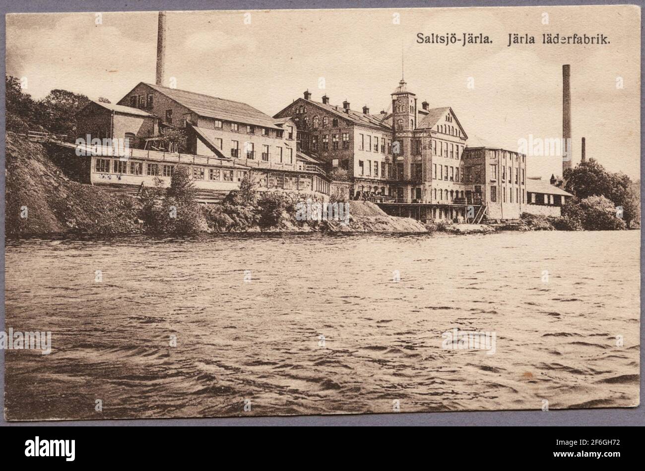Järla Lederfabrik. Stockfoto