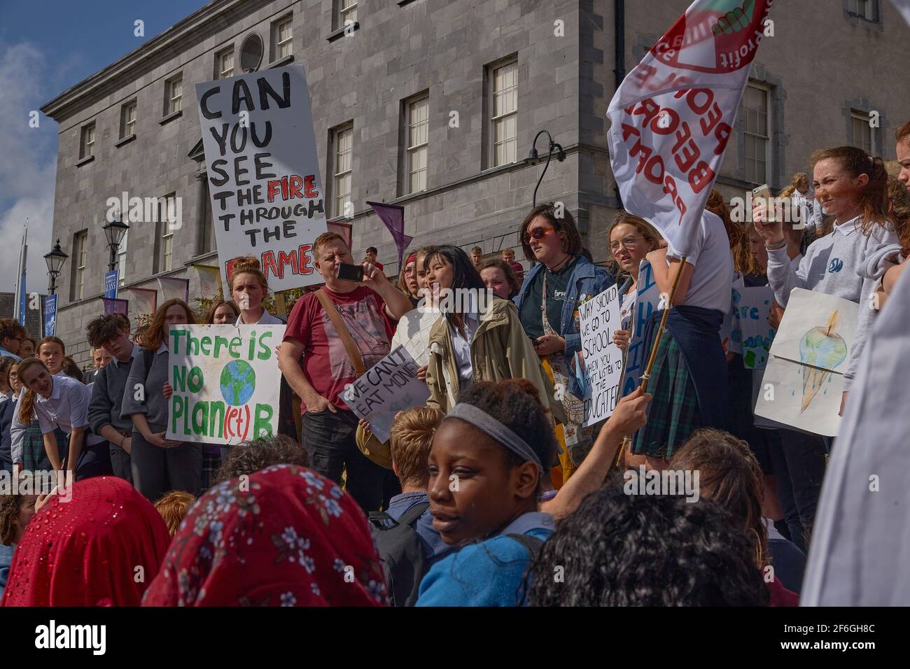 WATERFORD / IRLAND / 20-2019. SEPTEMBER: Proteste gegen den Klimawandel. Mobilisierung für die Umwelt Stockfoto