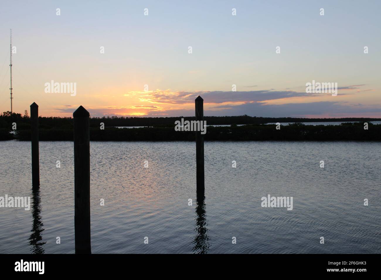 Florida Keys-Sonnenuntergang Stockfoto