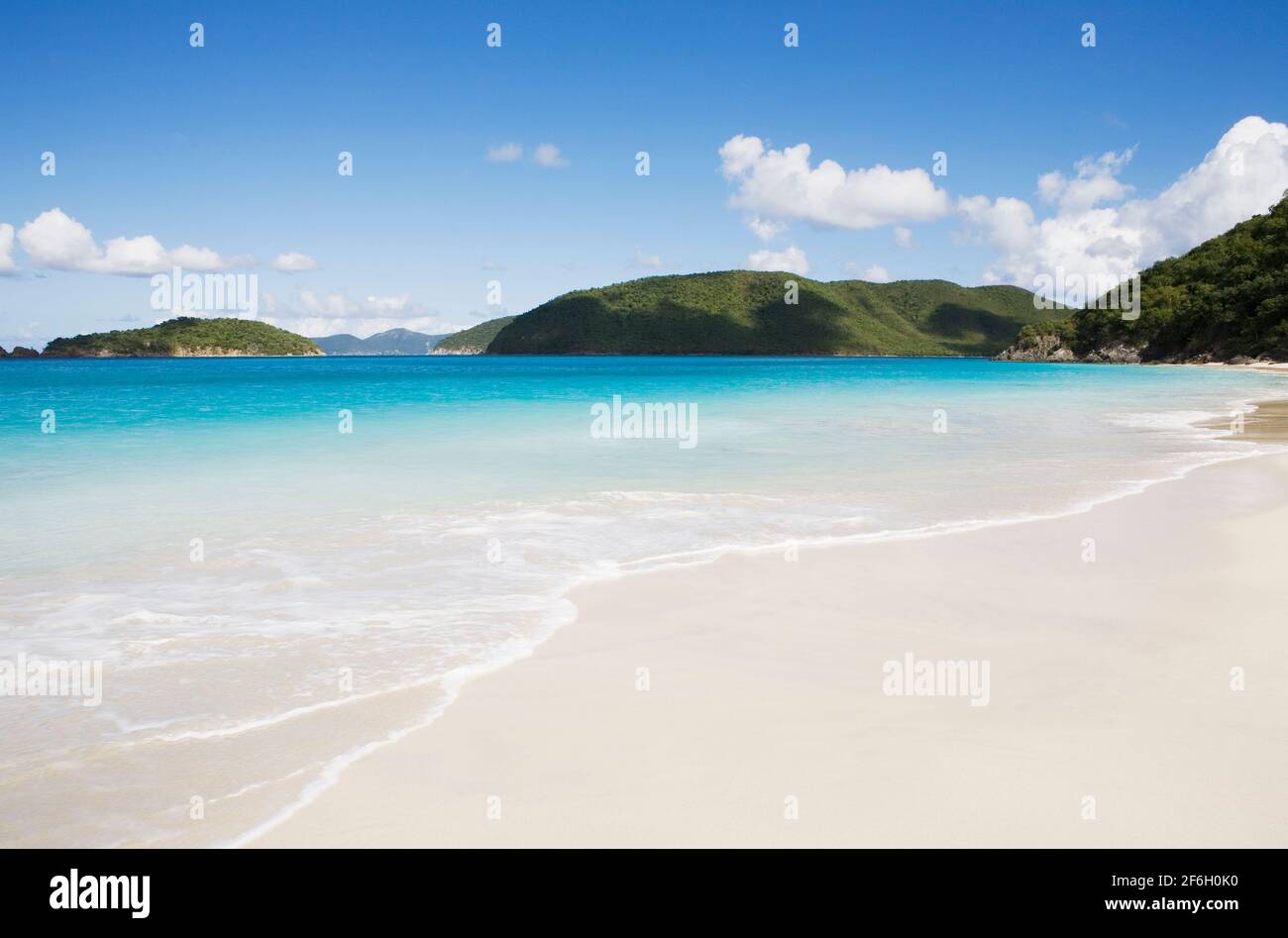 Usa, Jungferninseln, St. John, Cinnamon Bay Beach Stockfoto