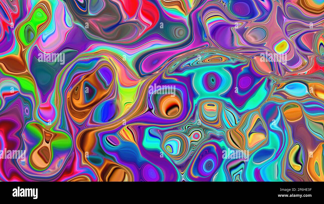 Abstrakte Textur mehrfarbiger Texturhintergrund. 3d-Bild, 3d-Rendering Stockfoto