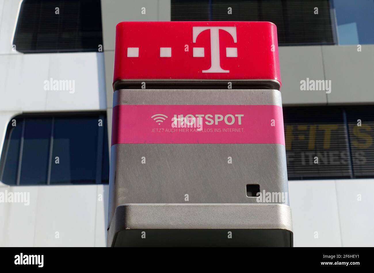 Hotspot, Deutsche Telekom, Berlin, Deutschland Stockfoto