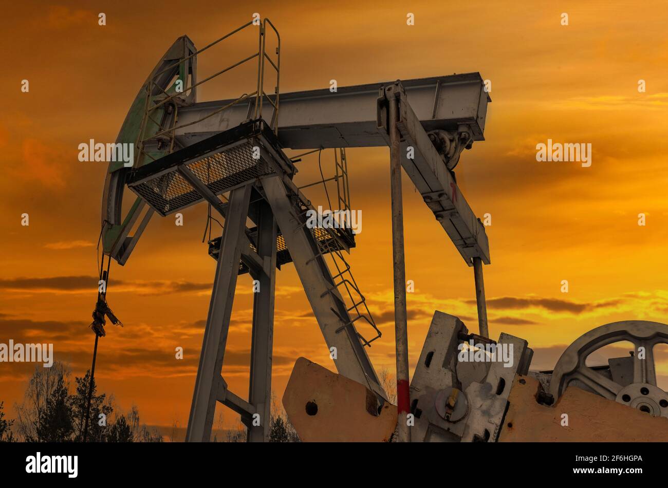 Öl Pumpe Öl rig Energie industriell Maschine zum Petroleum im das