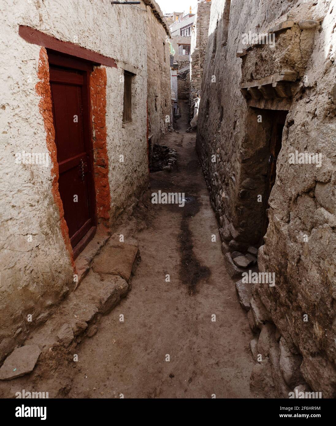 Detail aus der Altstadt - Leh - ladakh - Jammu Und Kaschmir - Indien Stockfoto