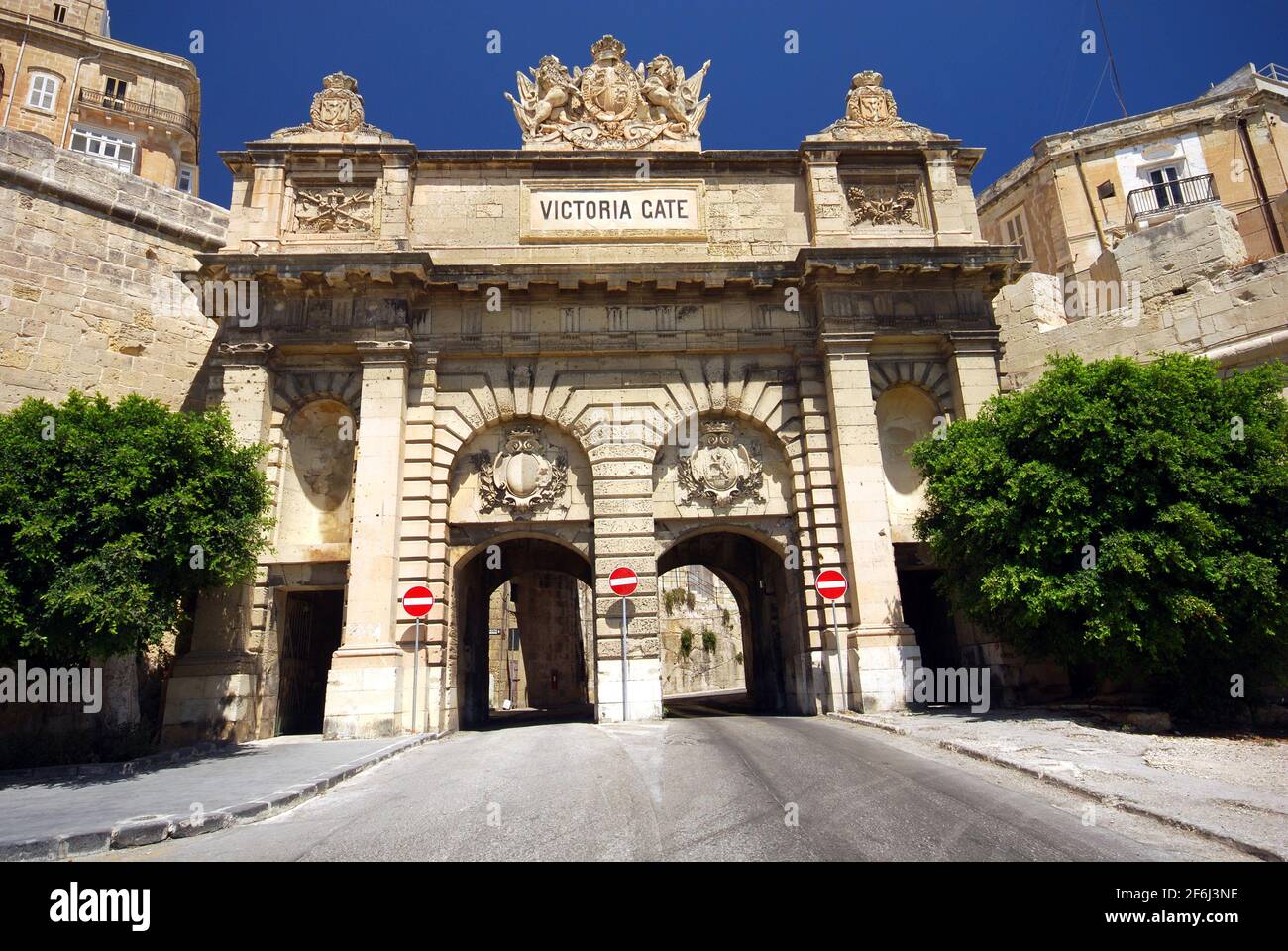 Victoria Gate in Valletta auf der Mittelmeerinsel Malta Stockfoto