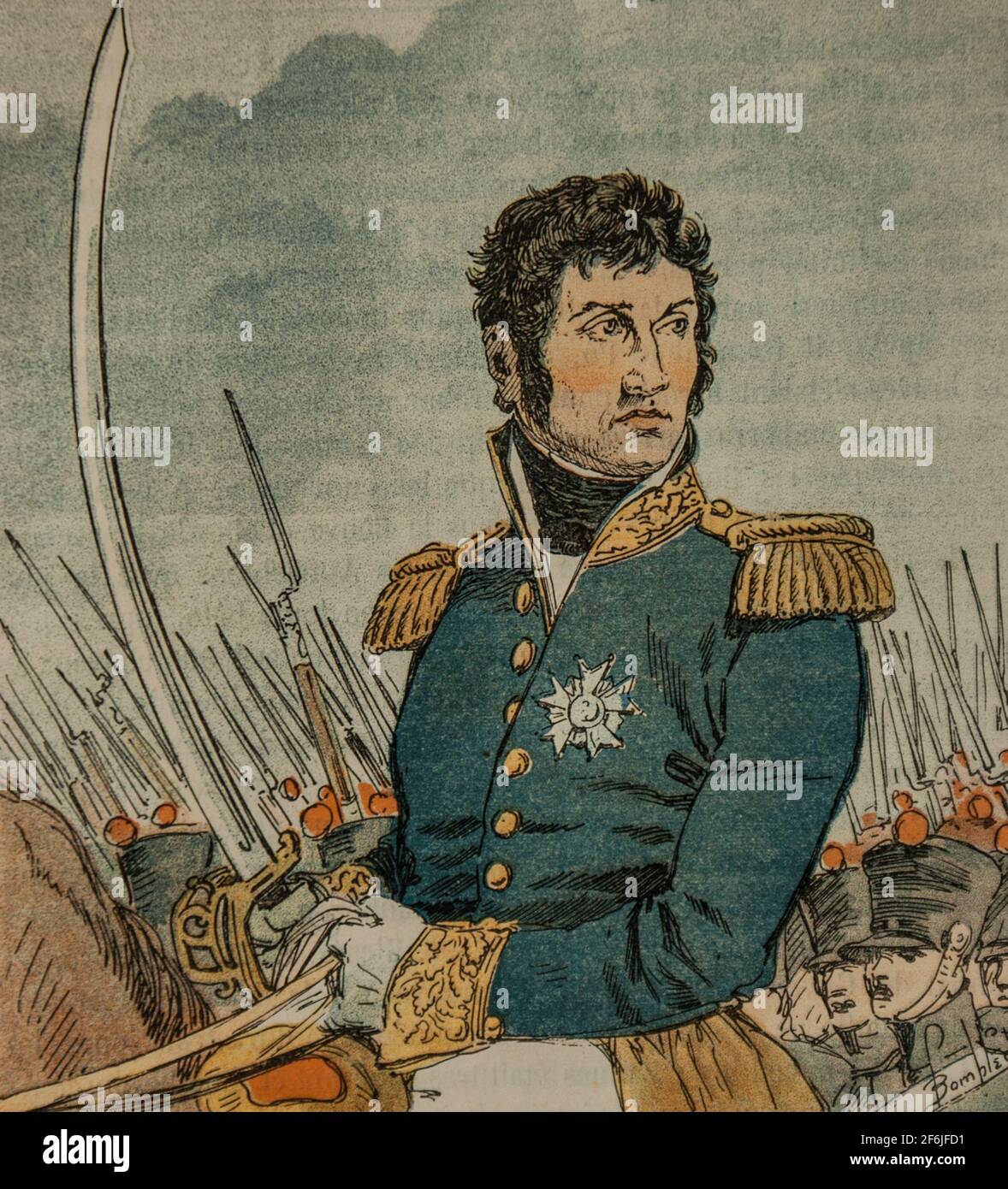 le marechal lannes, le Memorial de sainte helene par le comte de las cases,editeur garnier freres 1895 Stockfoto