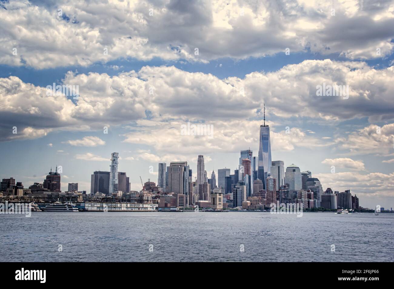 Skyline von Manhatten mit dem Hudson River, New York Stockfoto