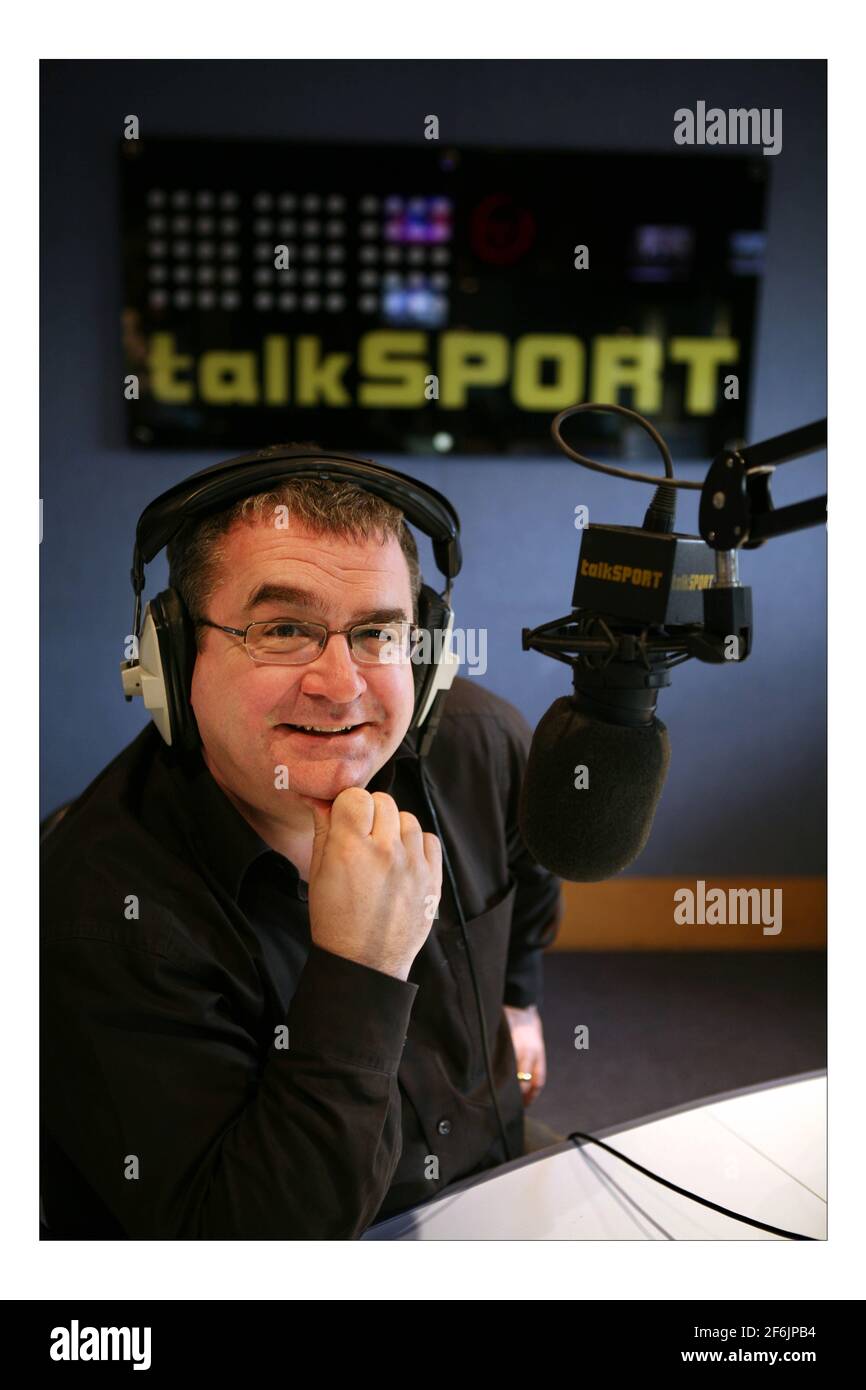 John Gaunt Radio Persönlichkeit auf Talk Sport Radio pic David Sandison 16/1/2008 Stockfoto