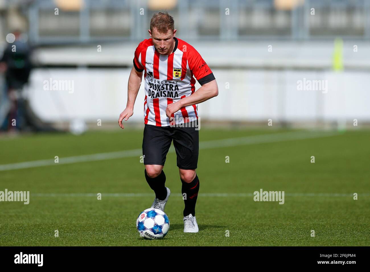 KERKRADE, NIEDERLANDE - 28. MÄRZ: Doke Schmidt vom SC Cambuur während des niederländischen Keukenkampioendivisie-Spiels zwischen Roda JC Kerkrade und SC Cambuur bei P Stockfoto