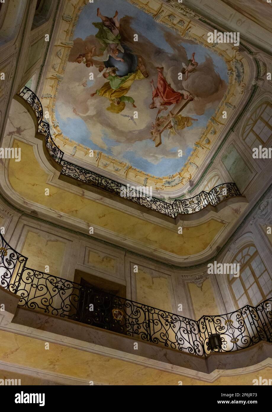 Ein Bild des Inneren der Lobkowitz Palast, in der Prager Burg. Stockfoto