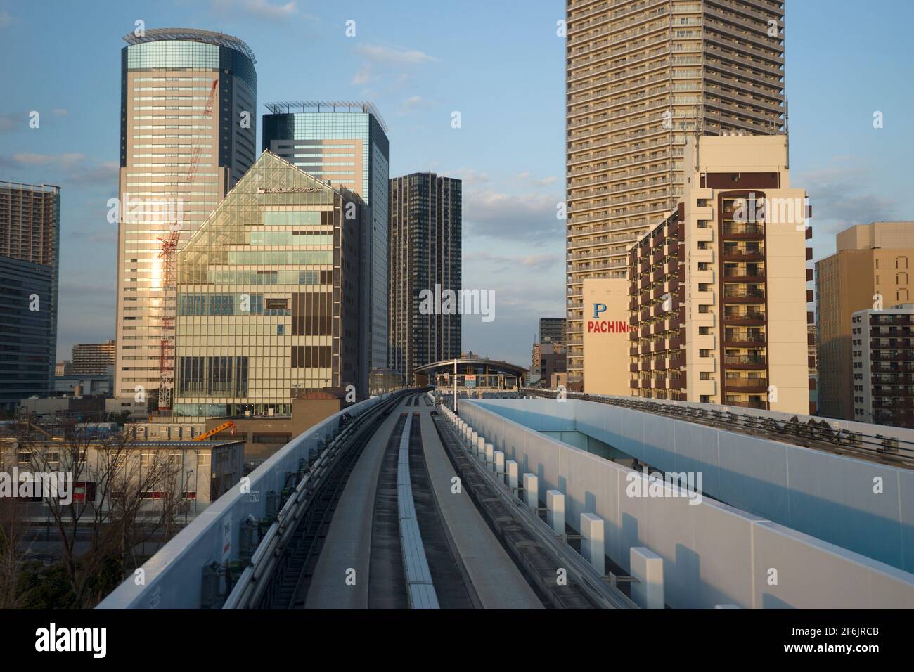 Tokio, Japan Yurikamome Monorail Stockfoto