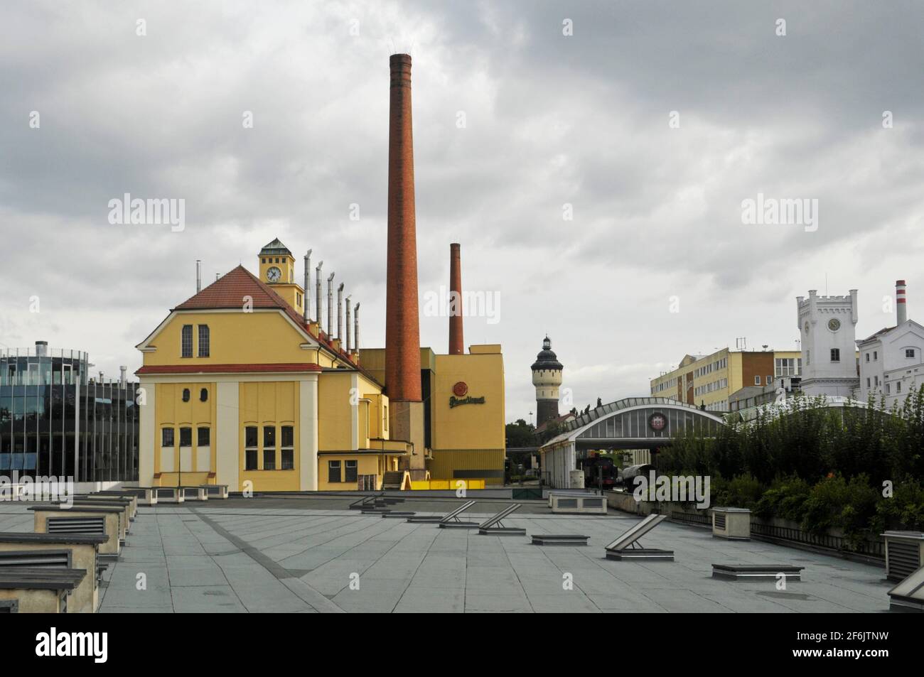 Brauerei Pilsner Urquell und Museum in Pilsen (Plzeň), Tschechische Republik Stockfoto