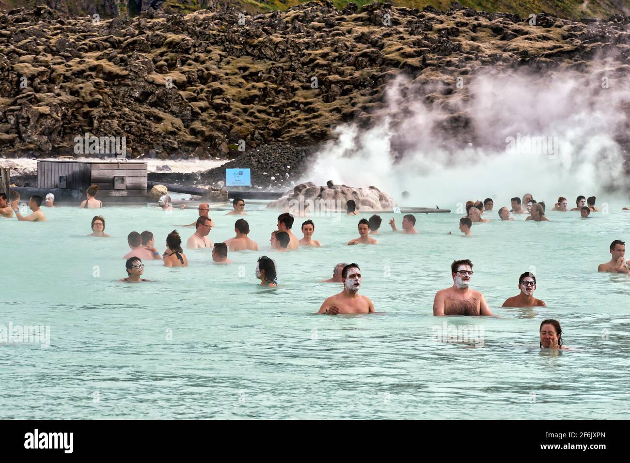 Blue Lagoon SPA. Island Stockfoto