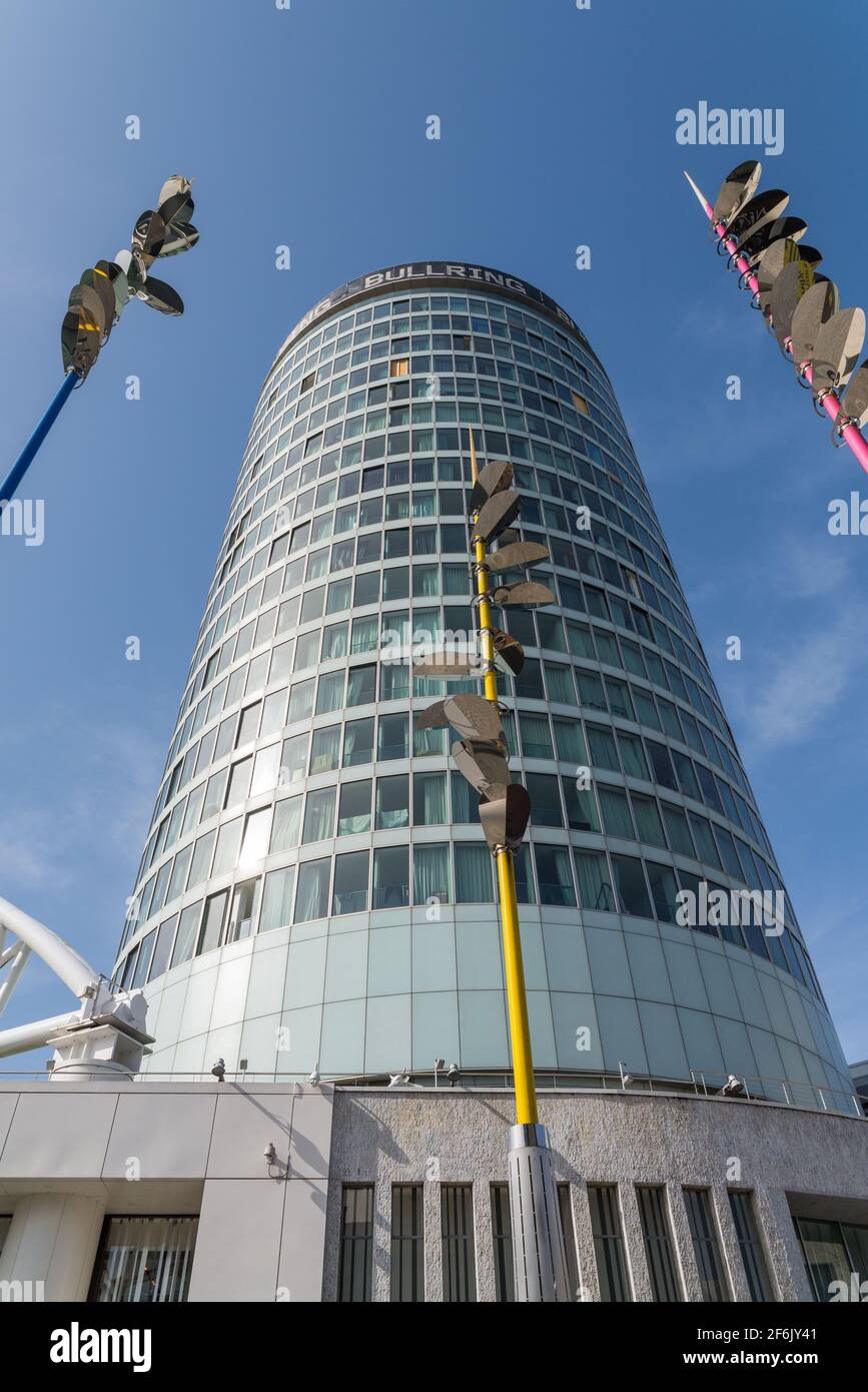 Das Rotunda-Gebäude im Stadtzentrum von Birmingham, West Midlands Stockfoto