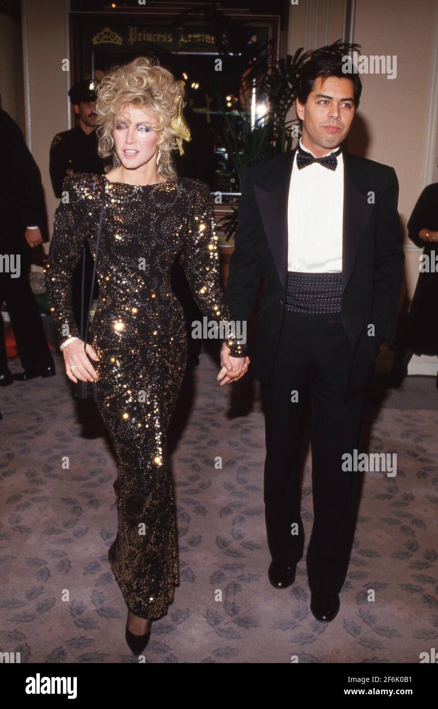 Donna Mills und Richard Holland Januar 1987 Credit: Ralph Dominguez/MediaPunch Stockfoto