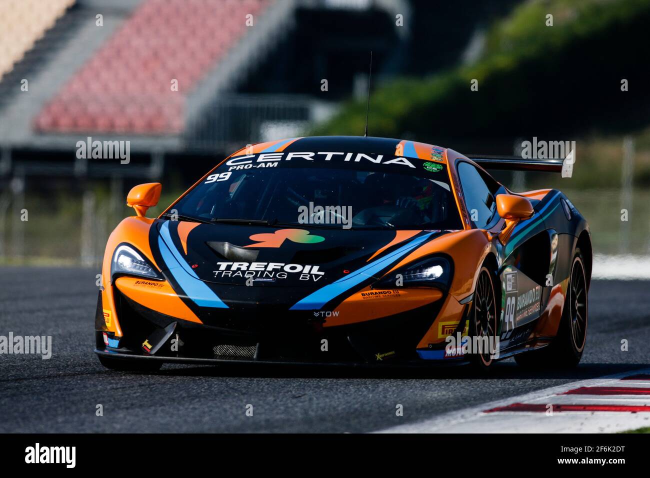 99 BRAAMS Max (ndl), HUISMAN Duncan (ndl) McLaren 570 S GT4 Las Moras Racing Team während 2017 FFSA GT Circuit französische Meisterschaft, in Barcelone, Spanisch vom 29. september bis 1. oktober - Foto: Xavi Bonilla / DPPI Stockfoto