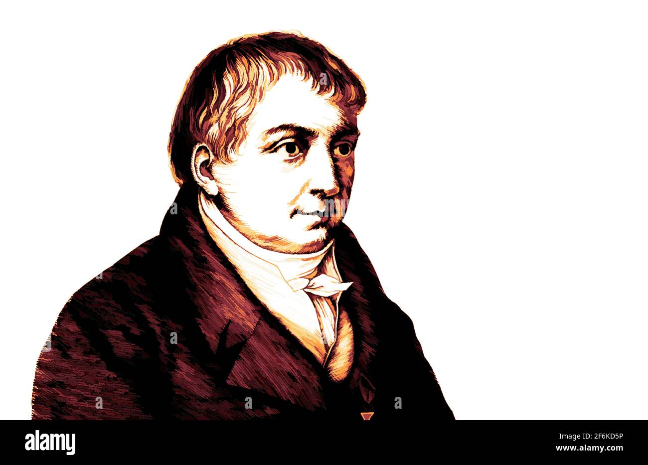 Karl Wilhelm Friedrich von Schlegel, 1772-1829, deutscher Philosoph, Literaturhistoriker und Übersetzer Stockfoto