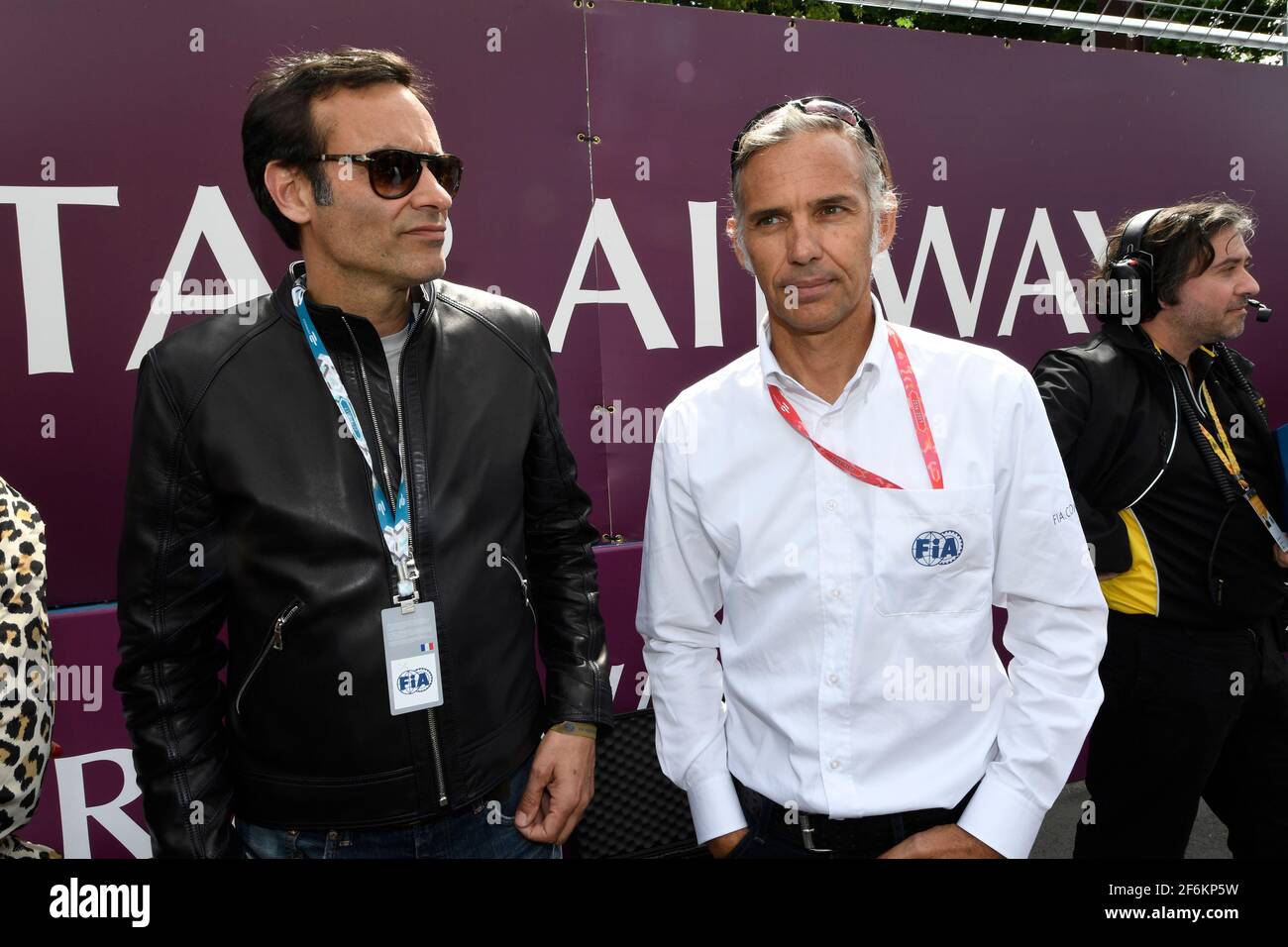 Anthony Delon und Paul Belmondo, Portrait während der Formel-E-Meisterschaft 2017, in Paris, Frankreich vom Mai 20 - Foto Eric Vargiolu / DPPI Stockfoto